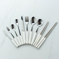 Mid-autumn mooncake knife and fork set - home dessert cake stainless steel fruit forks - customizable logo printing - mooncake forks