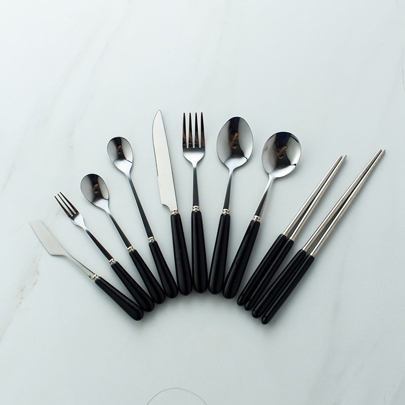 Mid-autumn mooncake knife and fork set - home dessert cake stainless steel fruit forks - customizable logo printing - mooncake forks