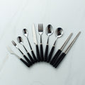 Mid-autumn mooncake knife and fork set - home dessert cake stainless steel fruit forks - customizable logo printing - mooncake forks