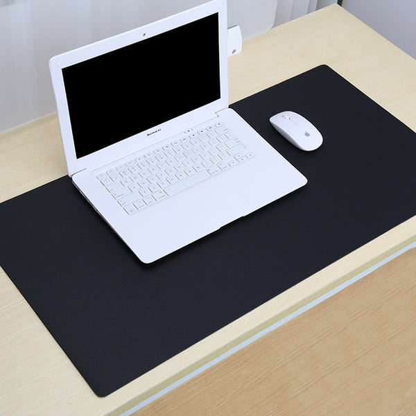 Wholesale medium desk writing mat solid color simple double-sided leather table mat office desktop table mat home PU placemat