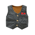 Export children's clothing spring & fall new arrivalkidssuit gentleman wearing bow tie baby clothes one-year-old boy formal wear