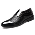 New men's business leather slip-on sandals - hollow-out design, breathable, perfect for weddings - dropshipping available
