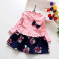 Spring & fallgirl long sleevesdressnew arrivalk-stylekids flower princess dress factory direct sales dropshipping