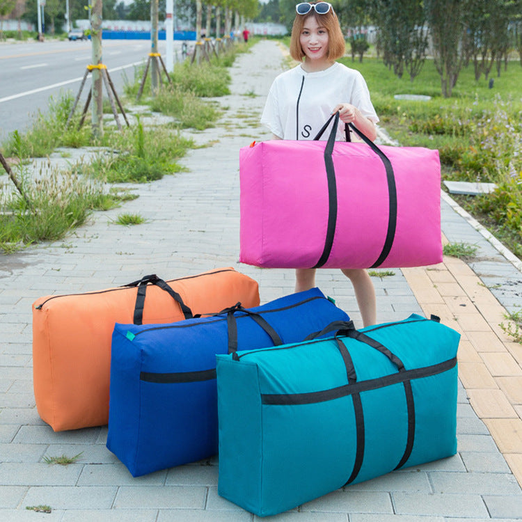 Water-proof Oxford cloth moving duffel bag large-capacity quilt storage bag thickened woven packing bag clothing finishing