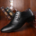 2021 new men's business formal leather shoes pointed toe slip-on casual shoes men's wedding shoes dropshipping available