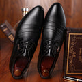 2021 new men's business formal leather shoes pointed toe slip-on casual shoes men's wedding shoes dropshipping available