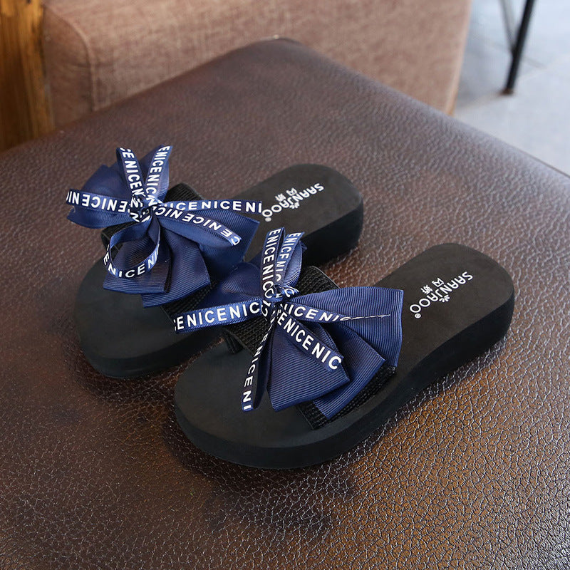 Shanjiao kids beach slippers 2025new arrivalfashionoutwear family style baby girl children's flip-flops for girls