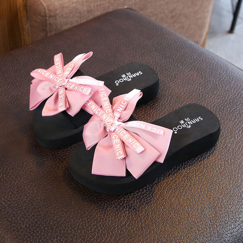 Shanjiao kids beach slippers 2025new arrivalfashionoutwear family style baby girl children's flip-flops for girls