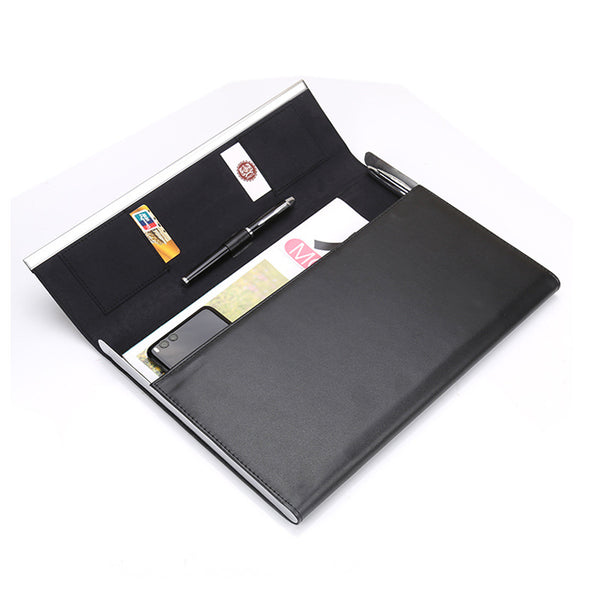 Card bag leather A4 passport bag ID bag, travel storage ID bag men's, manager bag, business briefcase