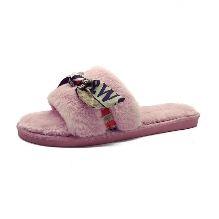 2024 new autumn cotton slippers wholesale women's plush slippers factory direct one-strap indoor floor slippers for women