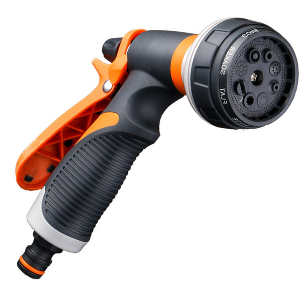 Customized plastic multi-mode garden watering garden watering nozzle, family car wash high pressure water gun connector set