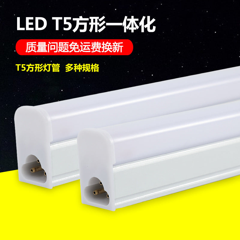 T5 square integrated led lamp light box advertising optoelectronics Zhongshan fluorescent lamp display cabinet light source bracket