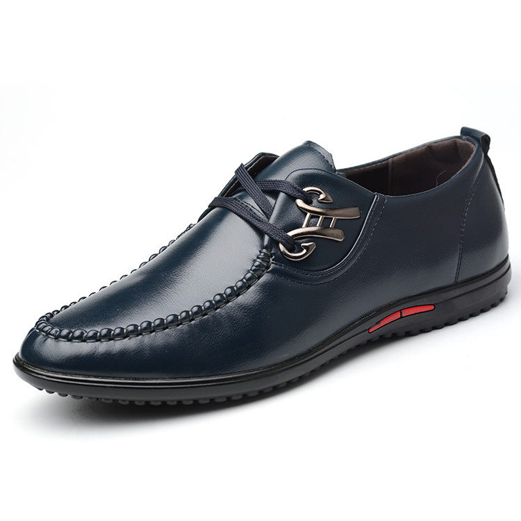 2021 spring new arrival: men's casual leather shoes - business formal, lace-up, versatile soft leather footwear - dropshipping available