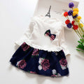 Spring & fallgirl long sleevesdressnew arrivalk-stylekids flower princess dress factory direct sales dropshipping