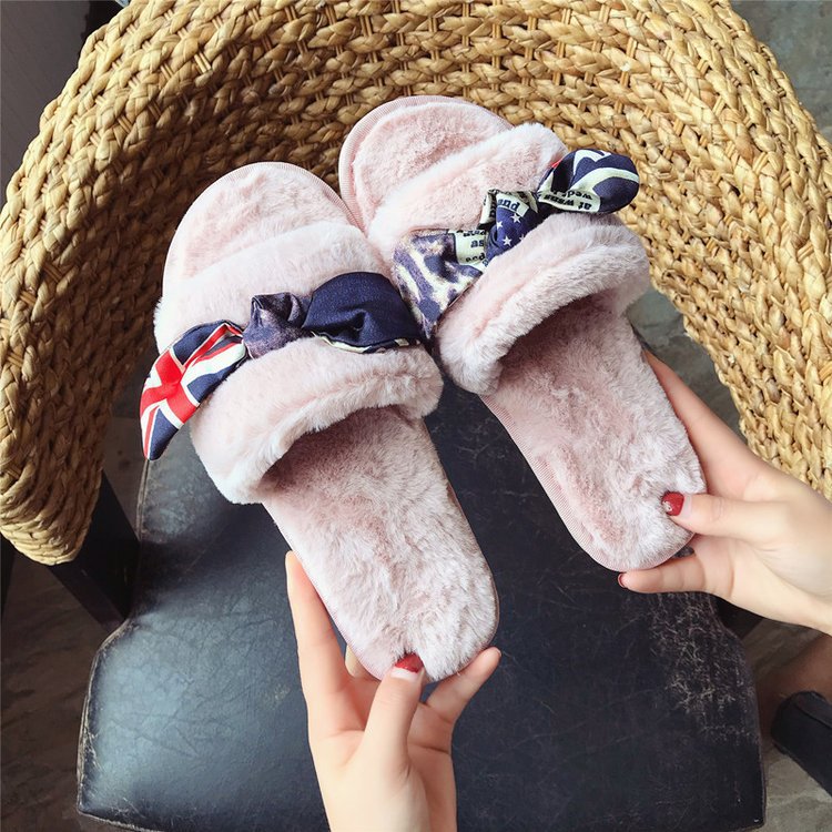 2024 new autumn cotton slippers wholesale women's plush slippers factory direct one-strap indoor floor slippers for women