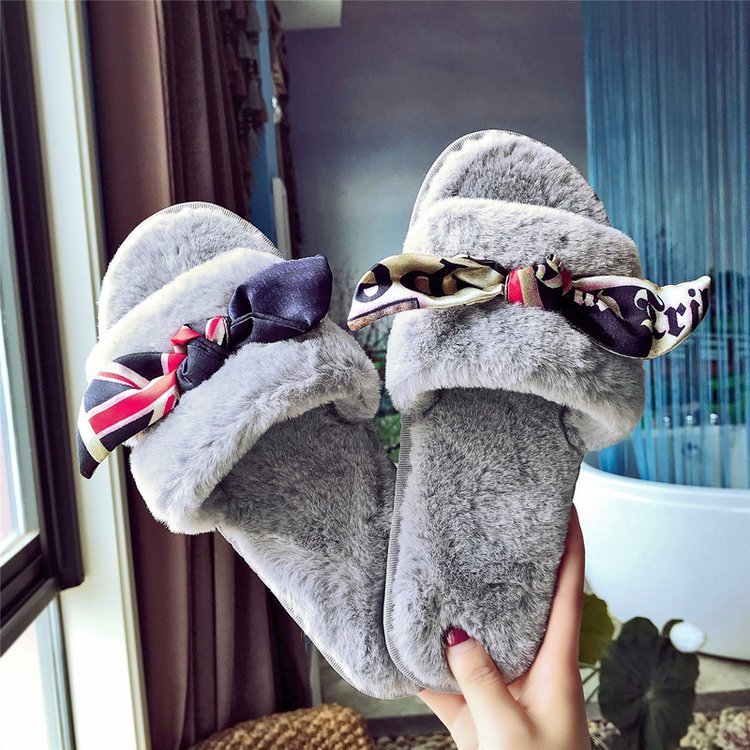 2024 new autumn cotton slippers wholesale women's plush slippers factory direct one-strap indoor floor slippers for women