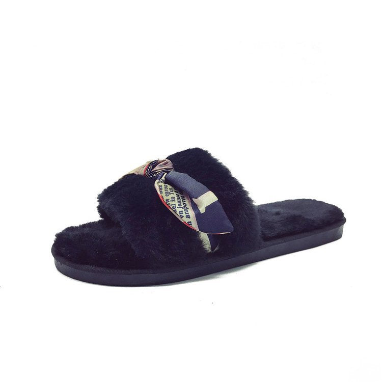 2024 new autumn cotton slippers wholesale women's plush slippers factory direct one-strap indoor floor slippers for women