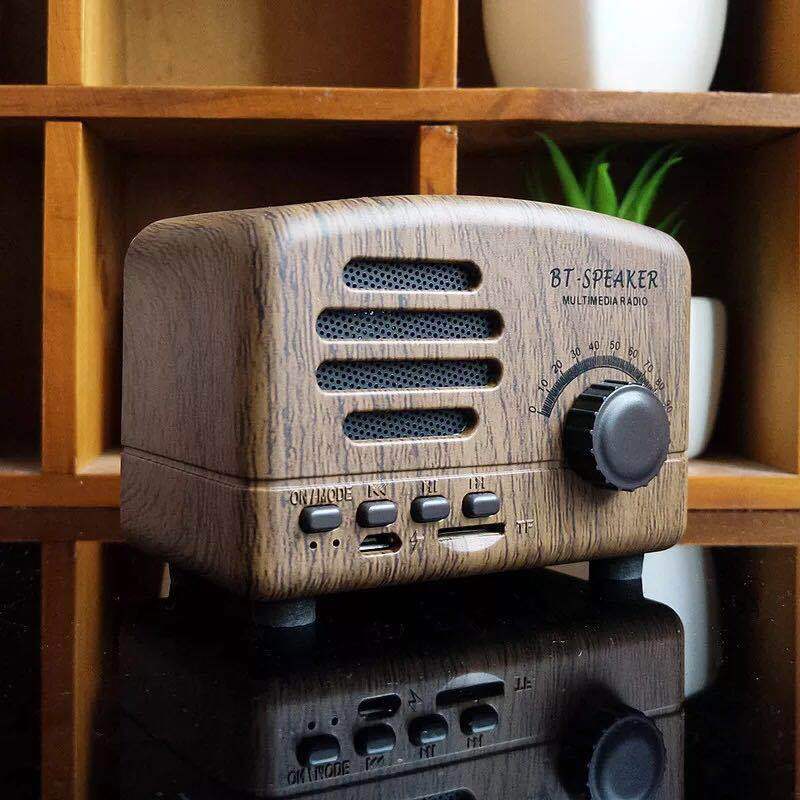 Retro bluetooth speaker - creative nostalgic bt01 bluetooth speaker - wireless bluetooth tf card retro speaker - wholesale