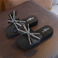 Shanjiao kids beach slippers 2025new arrivalfashionoutwear family style baby girl children's flip-flops for girls