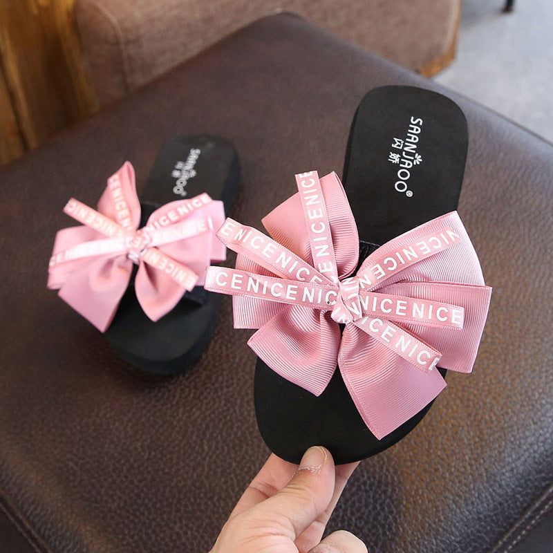 Shanjiao kids beach slippers 2025new arrivalfashionoutwear family style baby girl children's flip-flops for girls