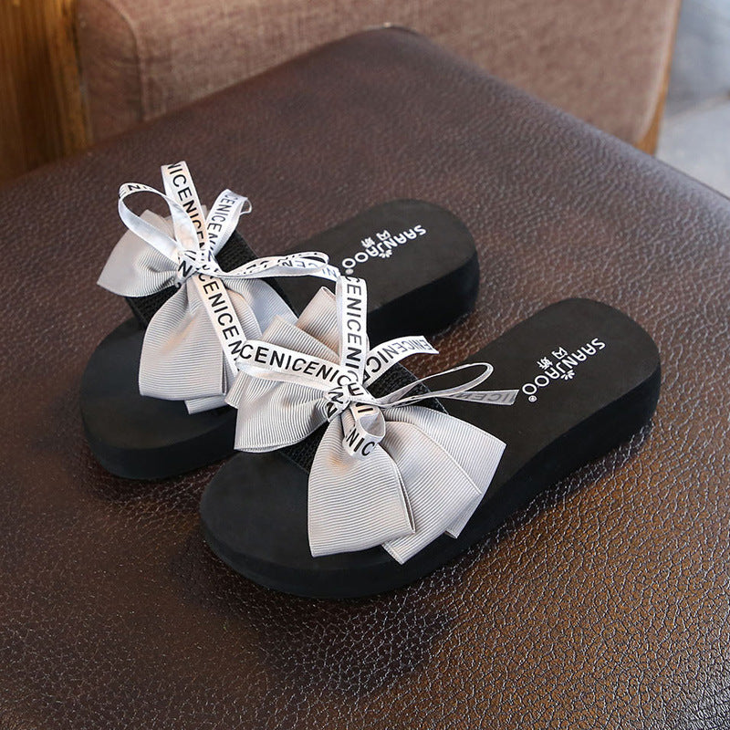 Shanjiao kids beach slippers 2025new arrivalfashionoutwear family style baby girl children's flip-flops for girls
