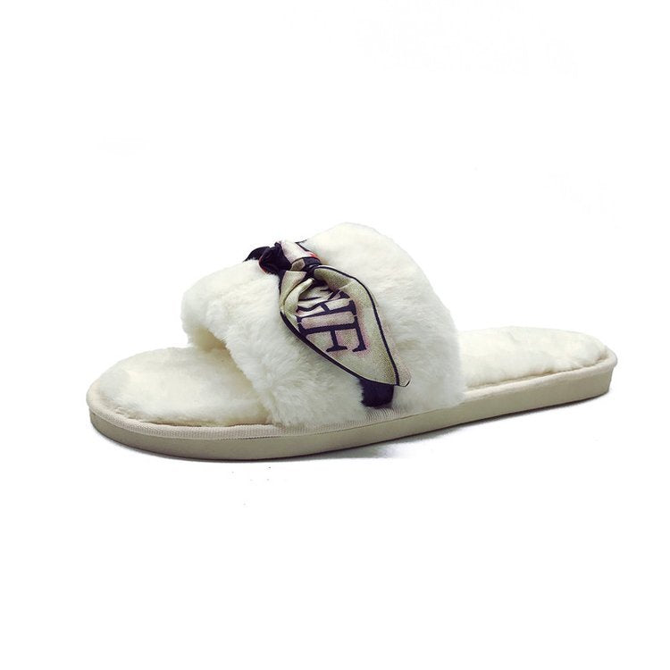 2024 new autumn cotton slippers wholesale women's plush slippers factory direct one-strap indoor floor slippers for women