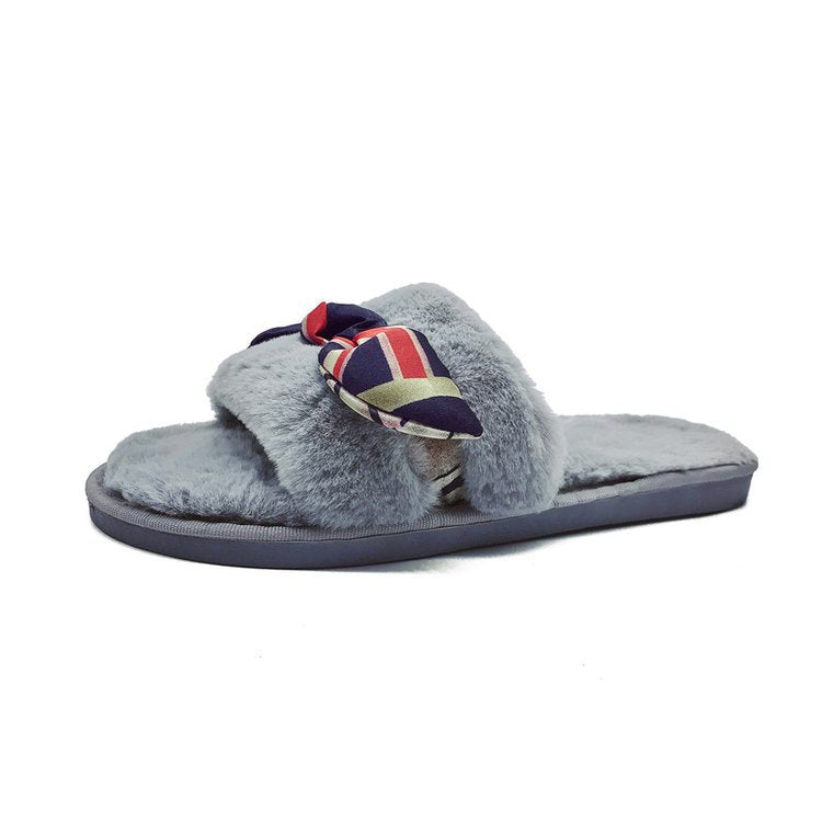 2024 new autumn cotton slippers wholesale women's plush slippers factory direct one-strap indoor floor slippers for women