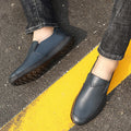 New men's leather dress shoes - perforated casual driving shoes - dropshipping available