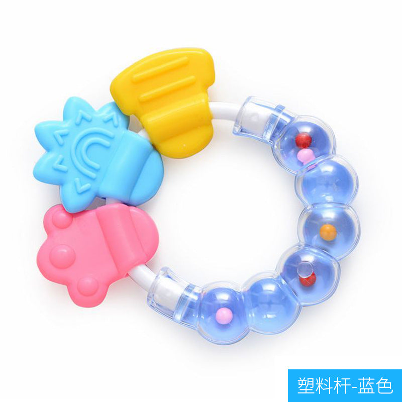 Factory direct sales baby bite le molar stick, infant silicone toothpaste, molar fixer, rattle toothpaste