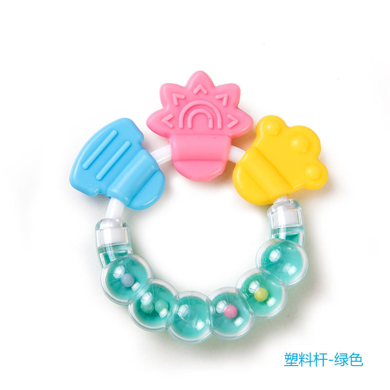 Factory direct sales baby bite le molar stick, infant silicone toothpaste, molar fixer, rattle toothpaste