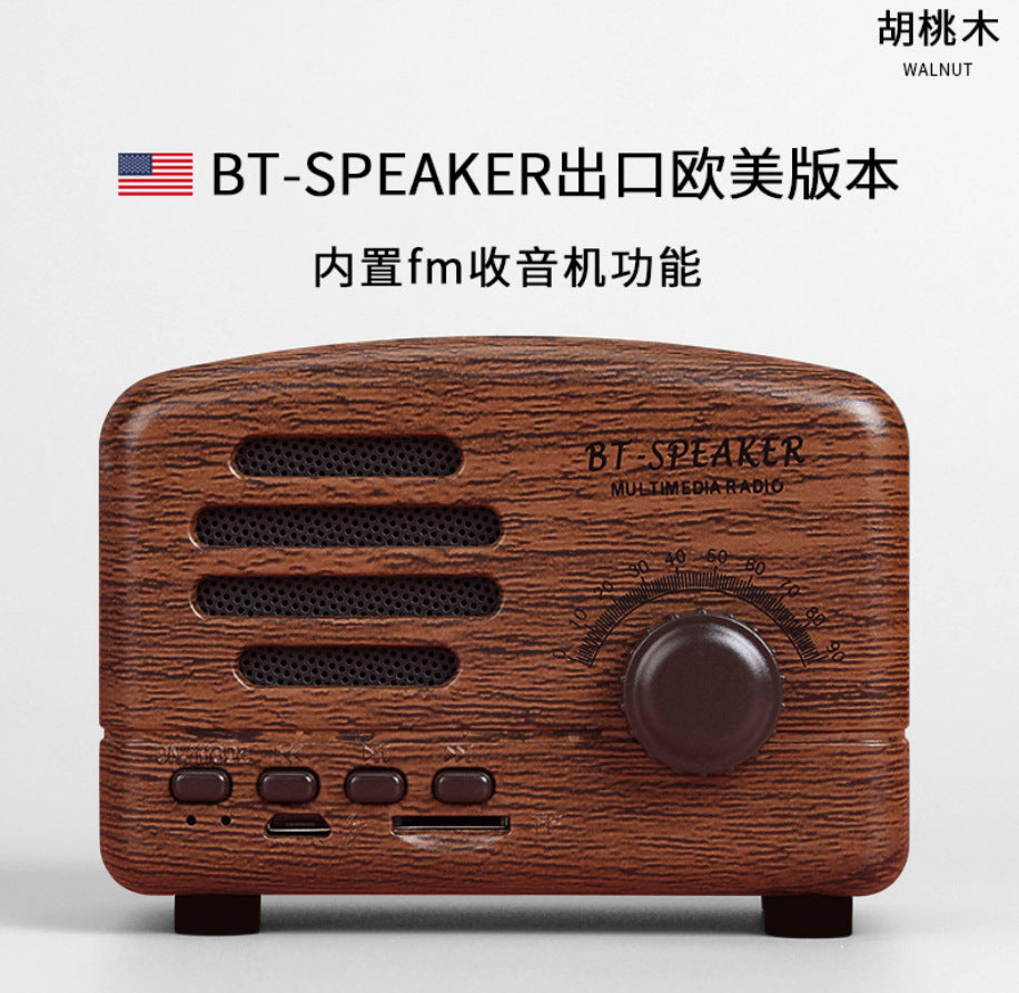 Retro bluetooth speaker - creative nostalgic bt01 bluetooth speaker - wireless bluetooth tf card retro speaker - wholesale