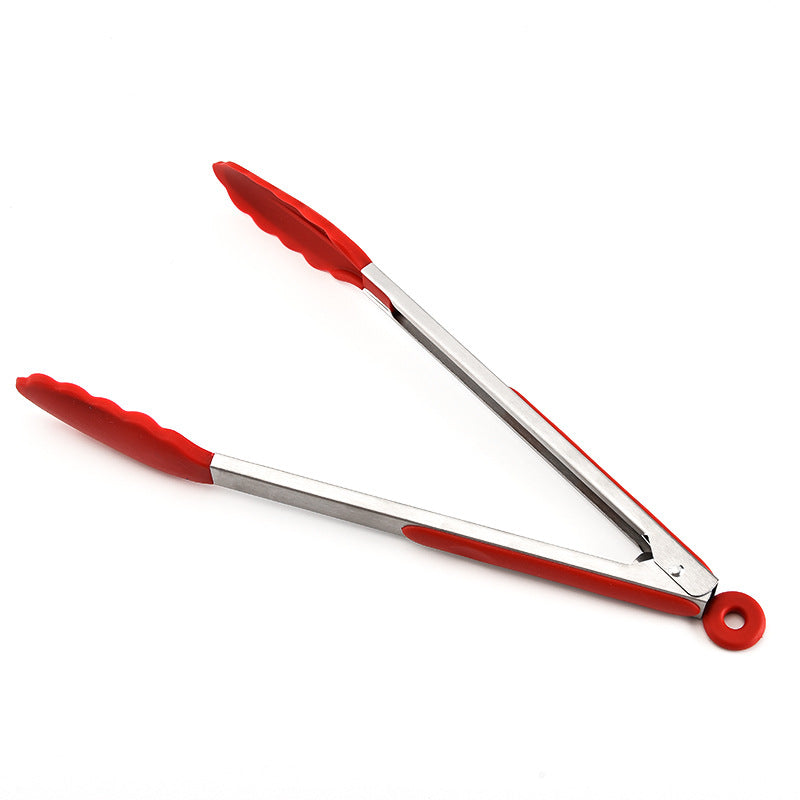 Cross-border spot multi-functional silicone barbecue clip non-slip food clip baking bread clip high temperature resistant kitchen tools