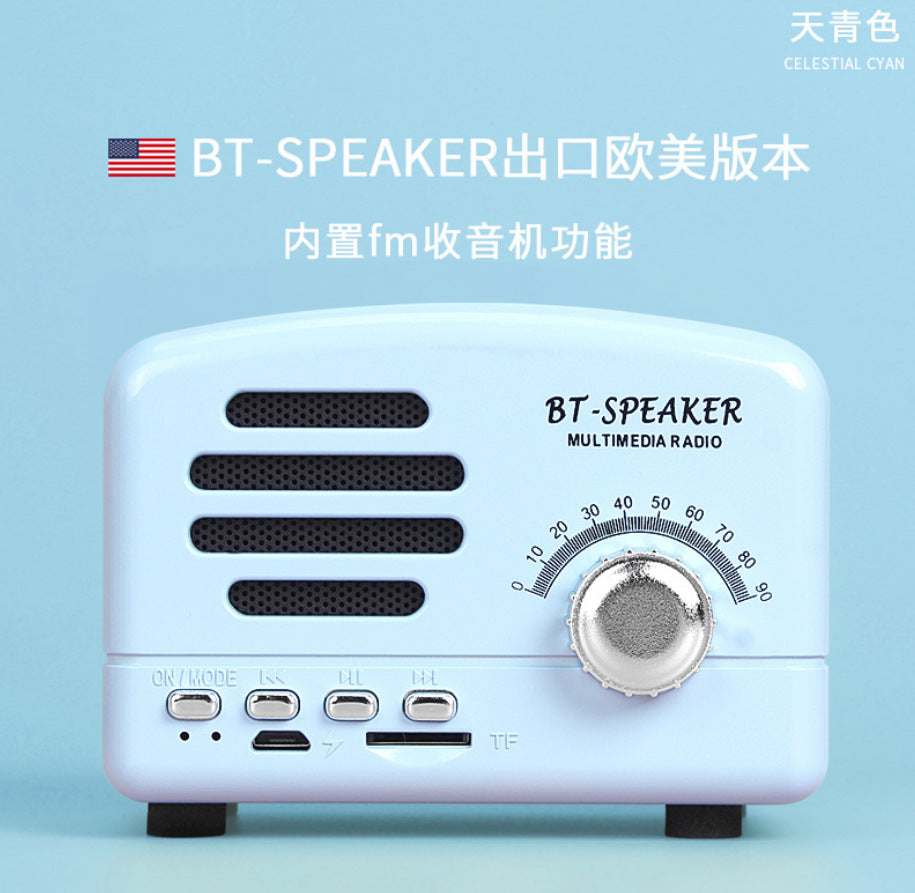 Wireless bluetooth mini speaker retro speaker subwoofer nostalgic cute creative portable little prince speaker bt01