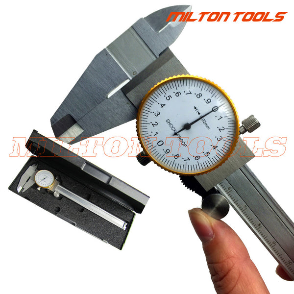 Two-way shock-proof caliper with watch 0-150mm with depth rod 0.02mm with watch vernier caliper depth ruler