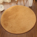 Silk wool round rug, floor mat, living room bedroom carpet, bedside mat, foot mat, computer chair pad, yoga mat
