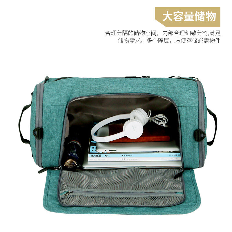 , new large-capacity travel bag, waterproof and anti-theft fitness bag, football training bag.