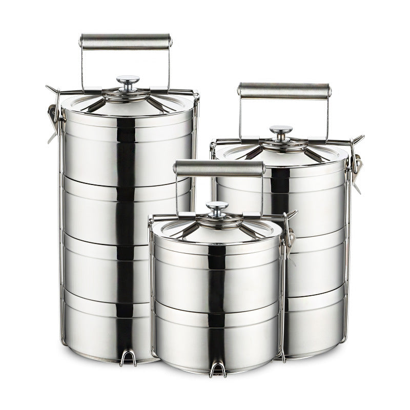 Shunjia yi 304 stainless steel multi-layer vacuum insulation lunch box, sealed basket for delivering meals, student pot lunch box