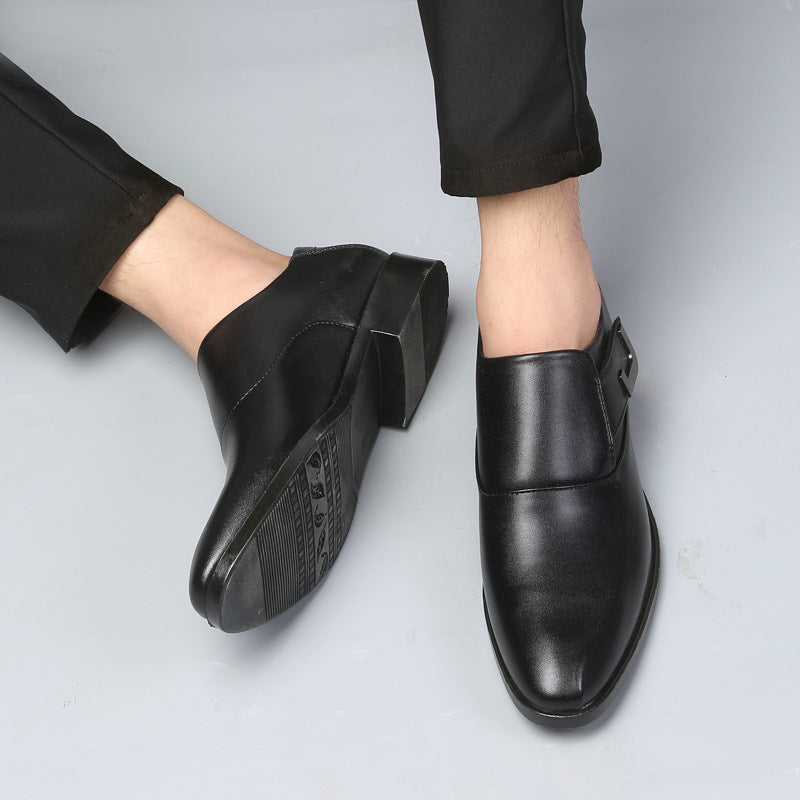 Plus sizecasual leather shoes men's shoes soft leather men cross-border formal business new arrival british k-style shoes