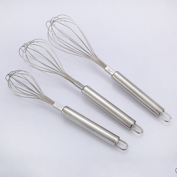 Daoqi Baking Gadgets Stainless Steel Egg Beater Manual Egg Blender Multifunctional Cream Beater