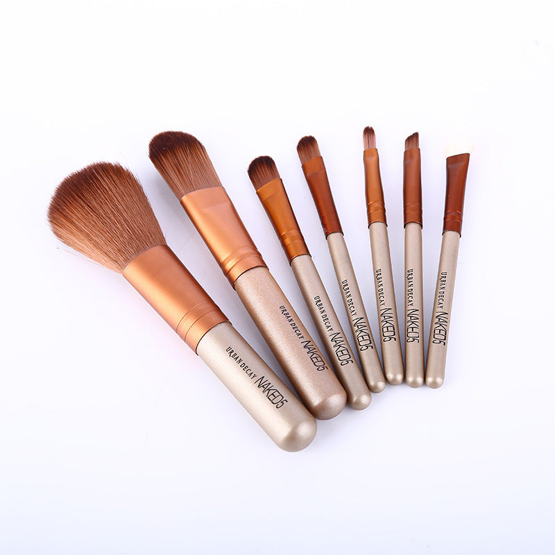 Portable tin box makeup brush naked5 makeup brush 7 makeup brush set beginner makeup brush tool nk5