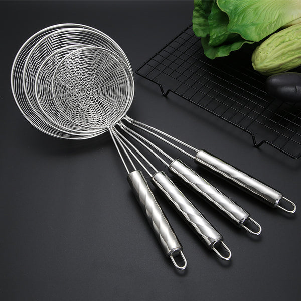 Daoqi Stainless Steel Colander Kitchen Household Multifunctional Filter Spoon Hot Pot Fried Lomen Dumpling Line Leak Wholesale