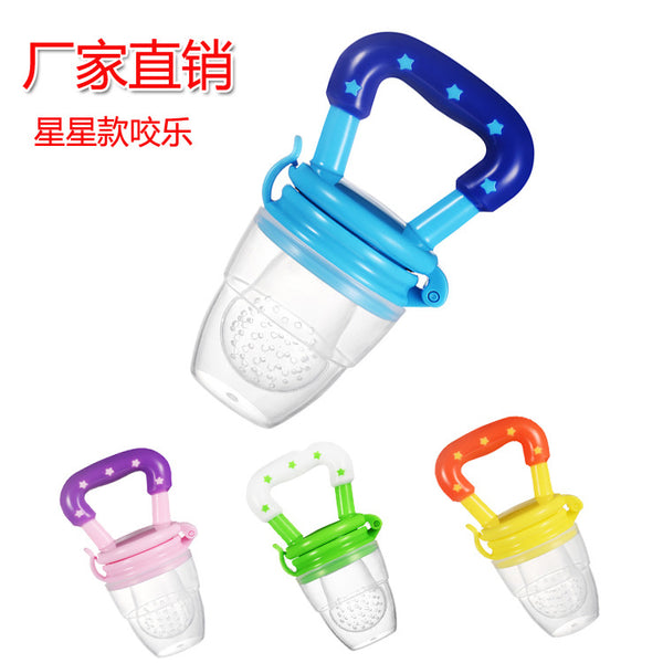 Directly from the manufacturer, baby fruit and vegetable music, fruit complementary food bite music, silicone mesh bag baby feeding tableware
