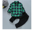 autumn korean style girls' cartoon cat denim cotton long-sleeve overalls two-piece kids' outfit set