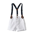 K-stylesummer children's clothing boys gentleman polka dot bow tie suit overalls two-piece setbabysuit k-style children's clothing