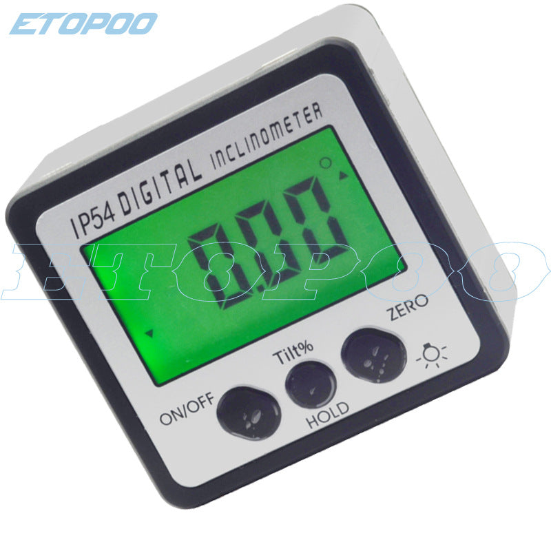 HUOTO 4 * 90 degree IP54 waterproof digital display tilt box angle ruler slope meter level ruler electronic tilt box