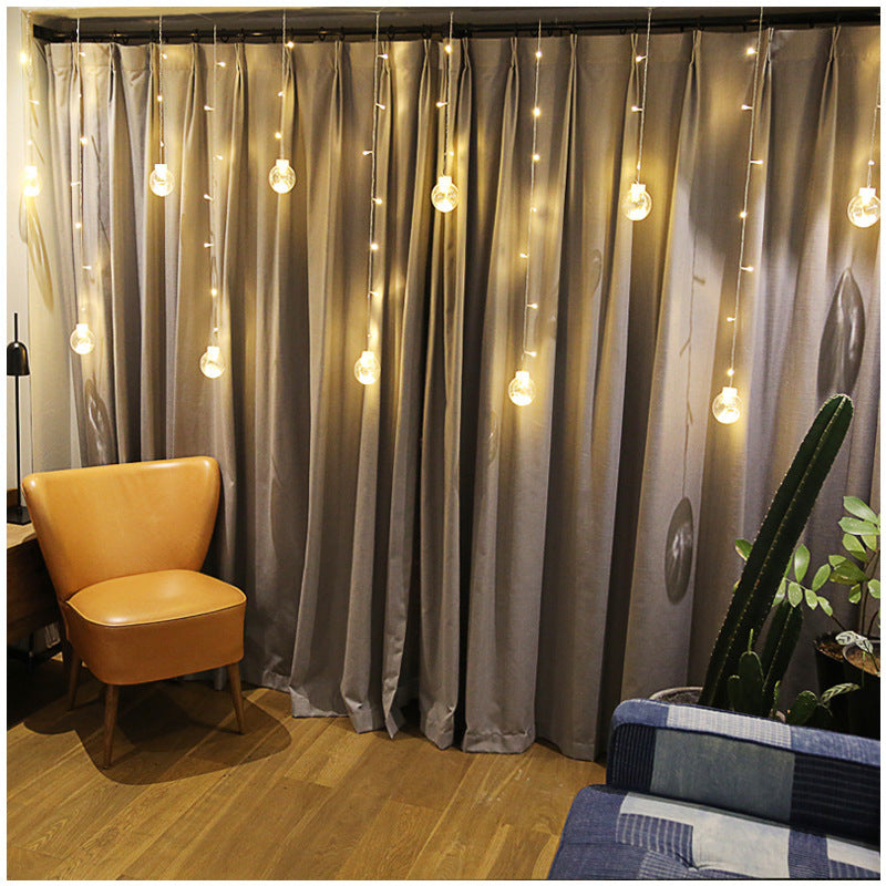 Customized led light string wishing ball Christmas day wedding ins small lanterns flashing curtains lights hanging lights Taobao