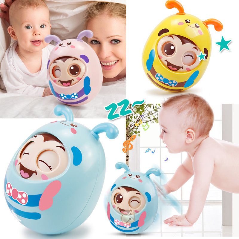 Baby toy teether 3-12 months educational biteable kids baby 0-1 year old child large winking tumbler