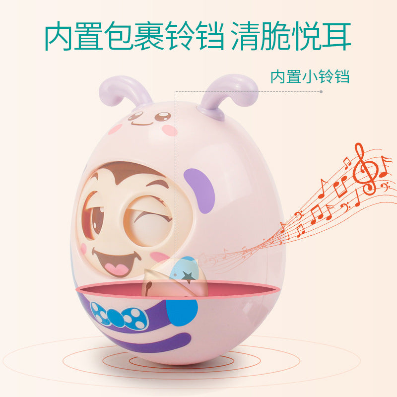 Baby toy teether 3-12 months educational biteable kids baby 0-1 year old child large winking tumbler