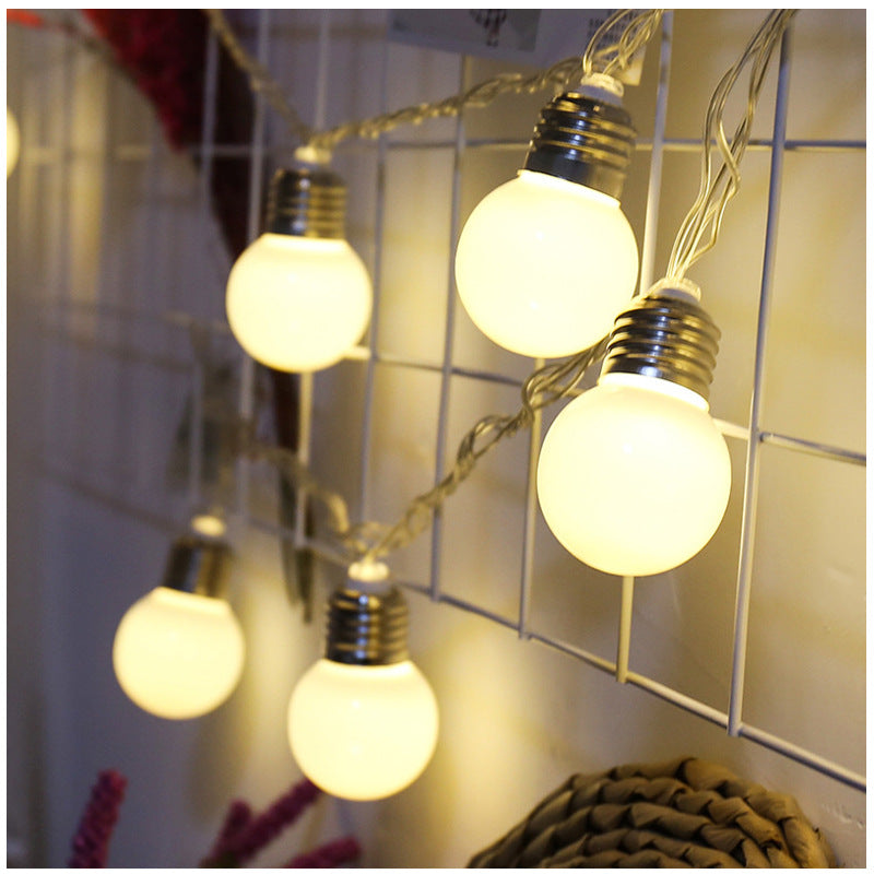 LED 5 cm large round ball lights flashing lights string lights small light bulbs festival decorative lights room arrangement light string