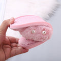 2024 fall/winter new fuzzy slippers - stylish pearl embellished flat slides, warm home cotton slippers for women - dropshipping available